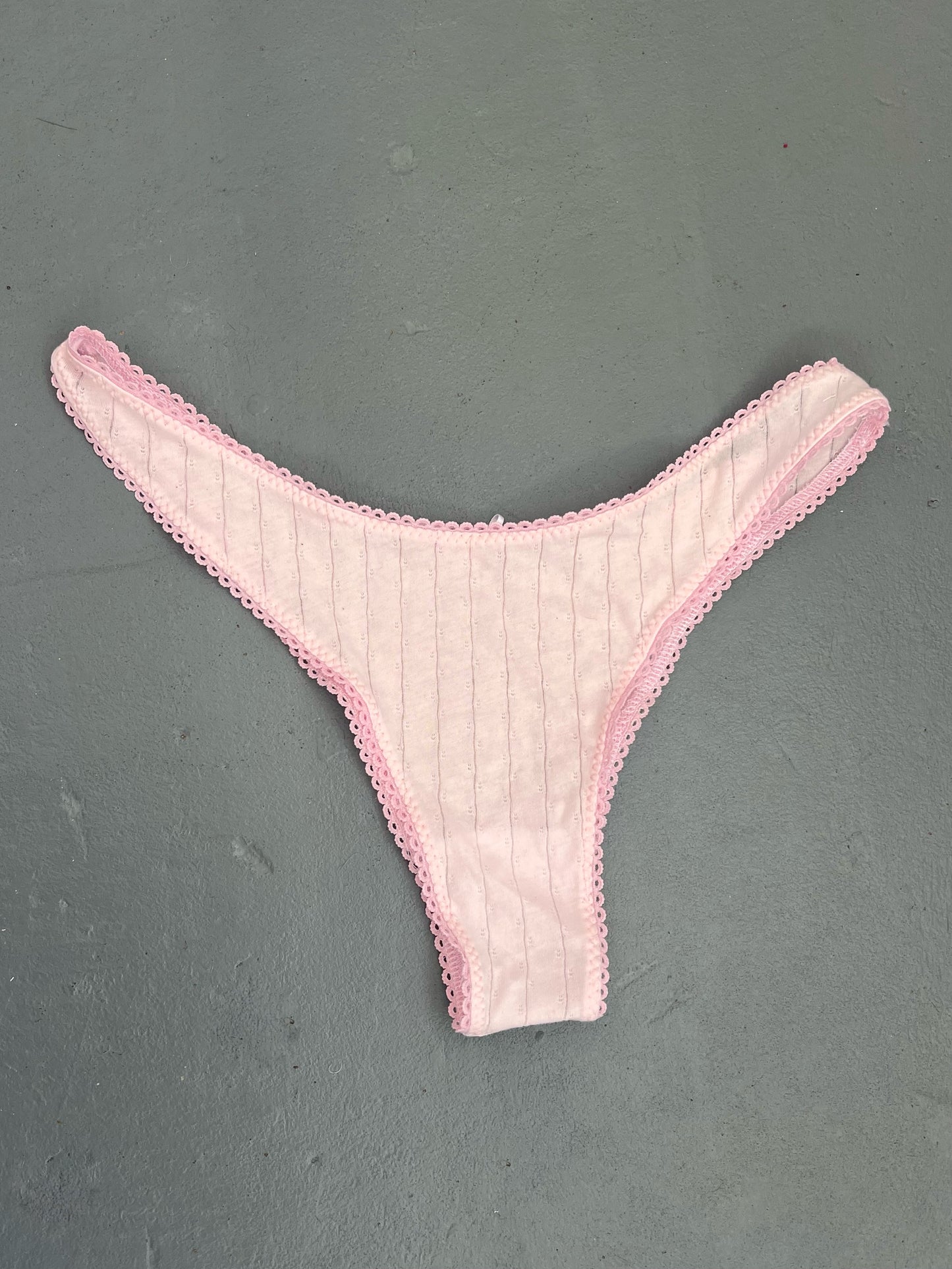 Pink Pointelle - Gracie Knicker