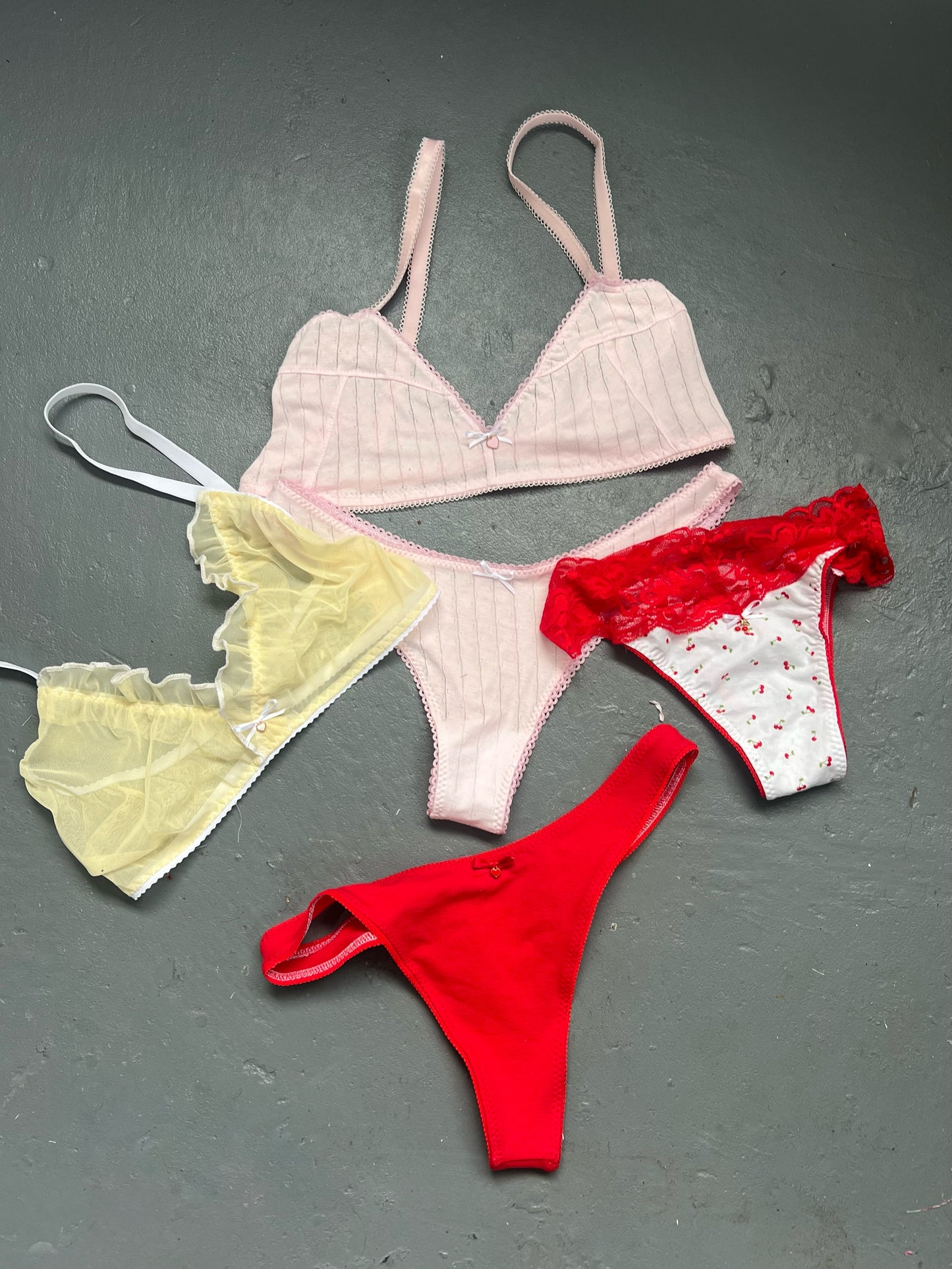 Pink Pointelle - Bralette