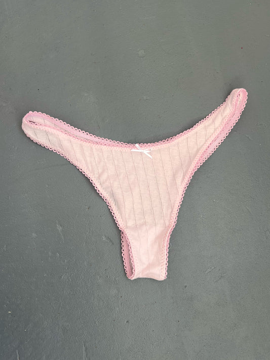 Pink Pointelle - Gracie Knicker