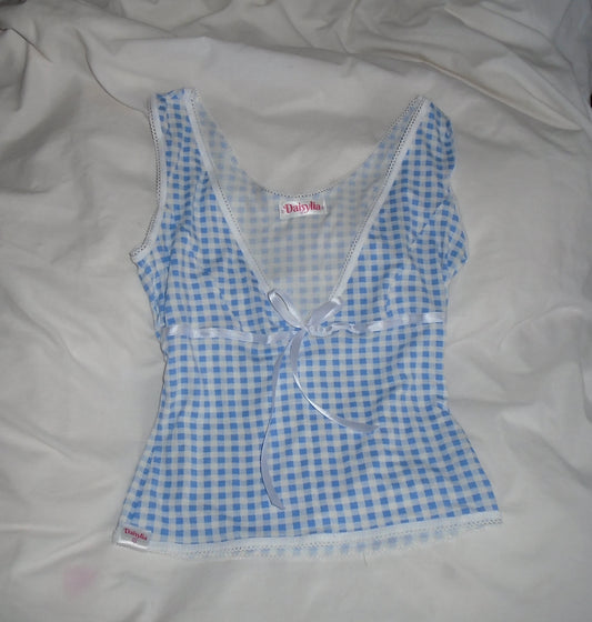 Blue Gingham - The Alice Top