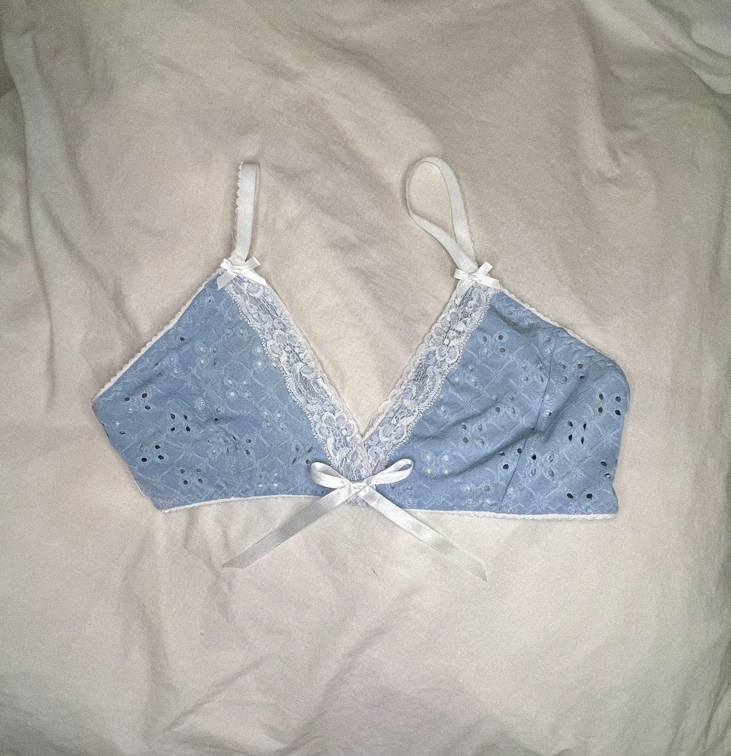 Blue Broderie -  Bralette