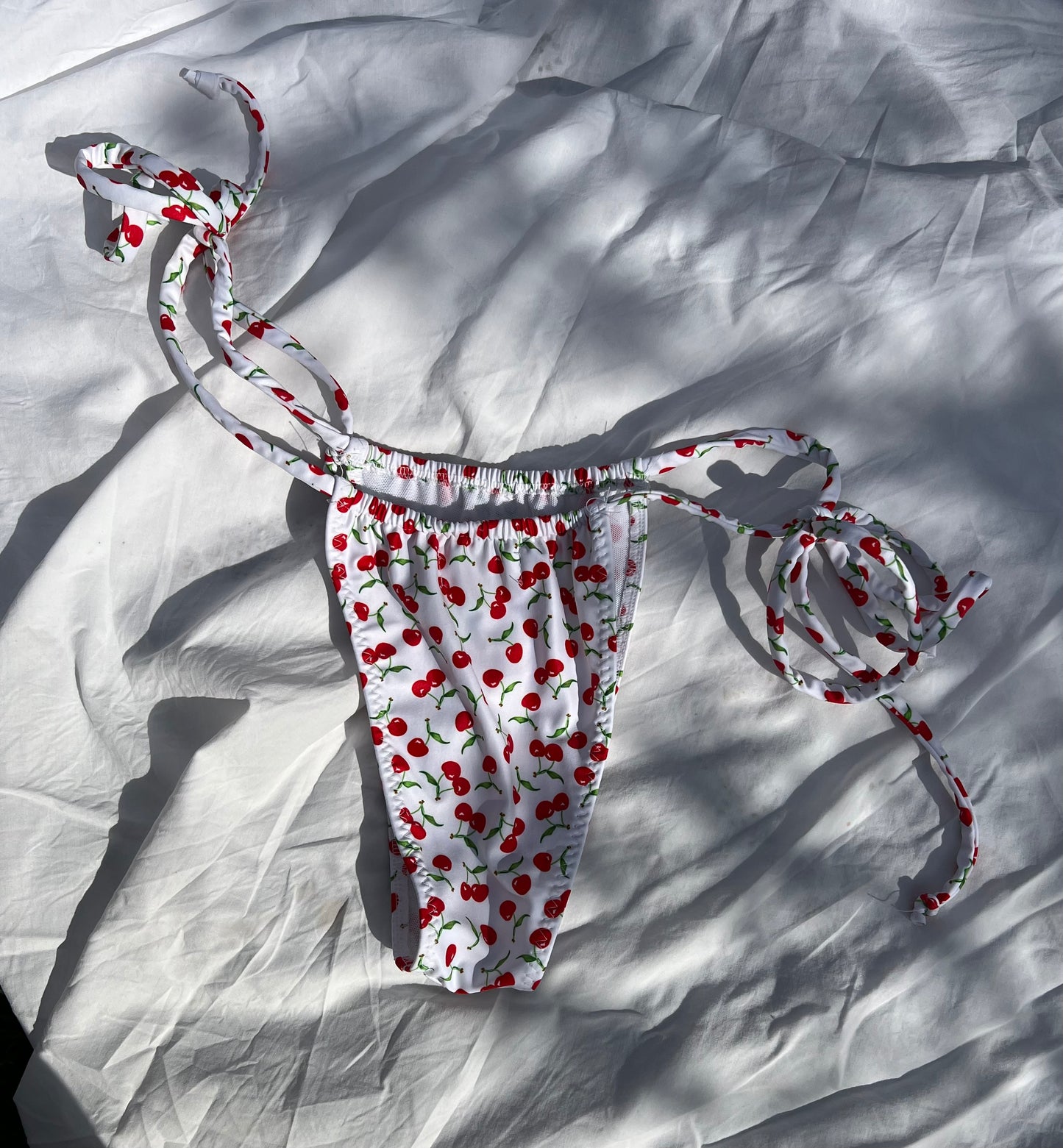 Cherries - Tied Bikini Bottoms