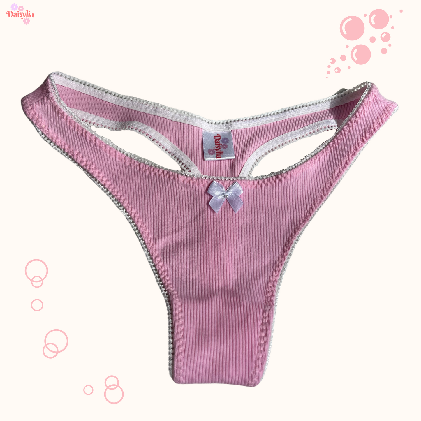 Pink Rib- Ivie Thong