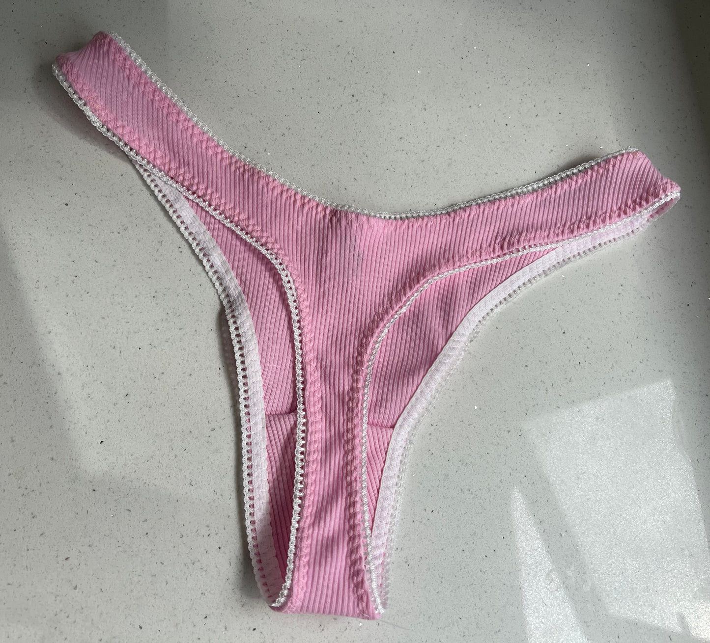 Pink Rib- Ivie Thong