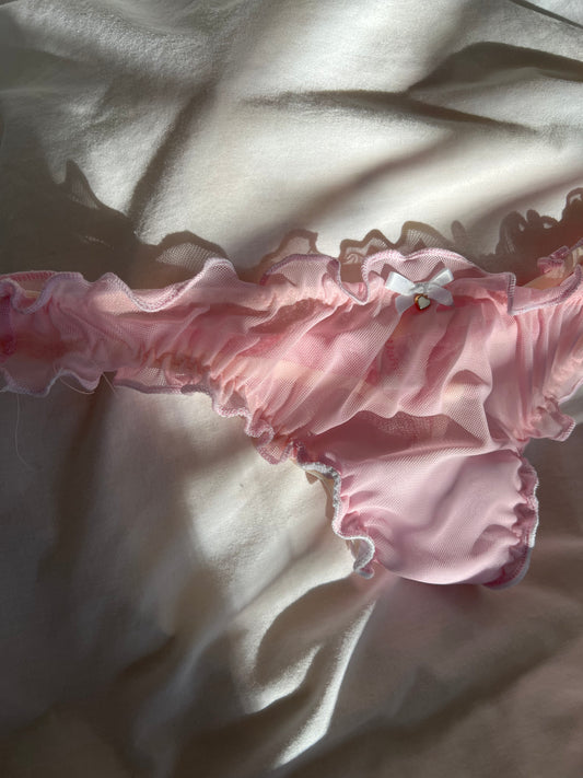 Marshmallow Ruffle Thong