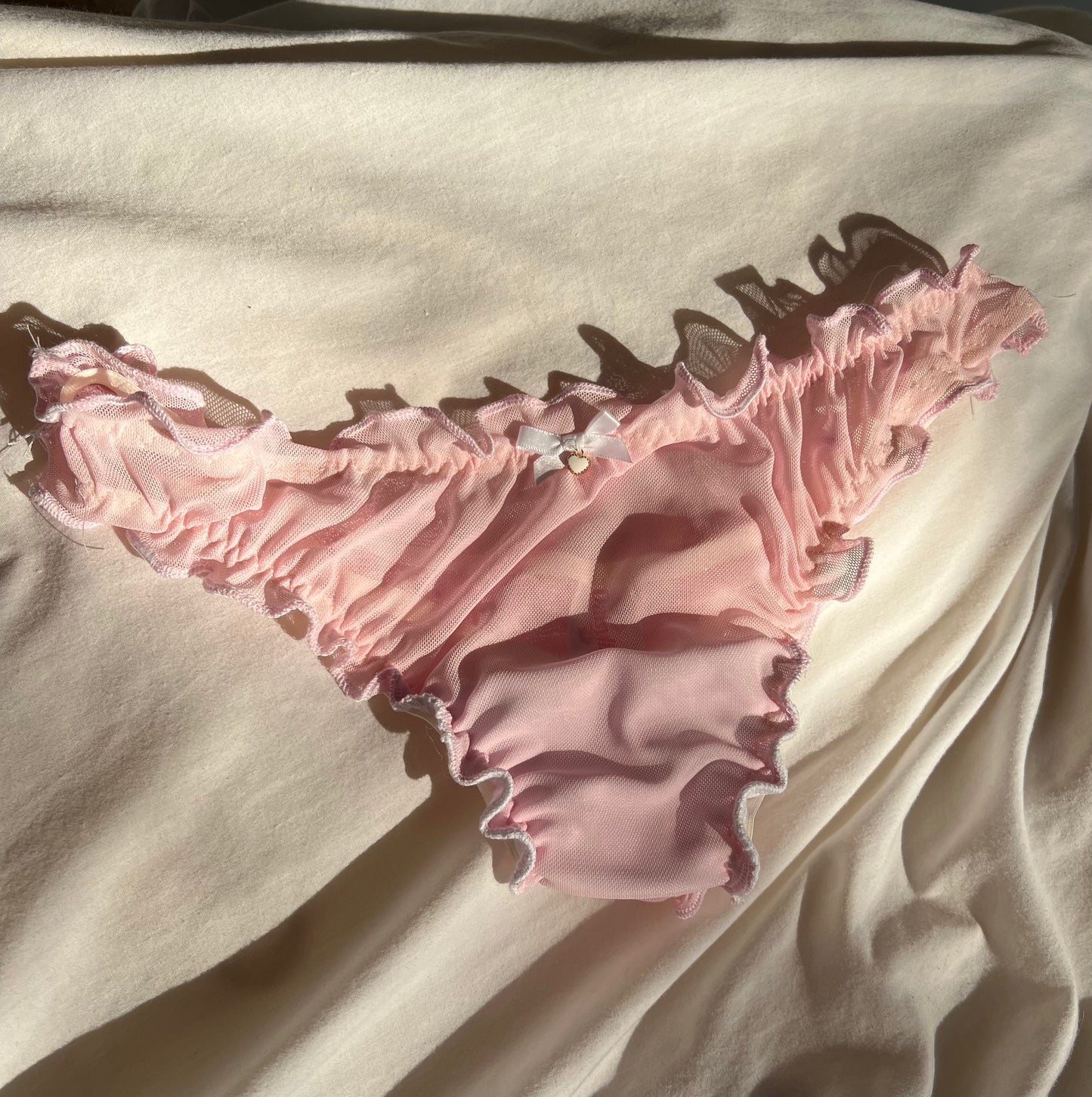 Marshmallow Ruffle Thong