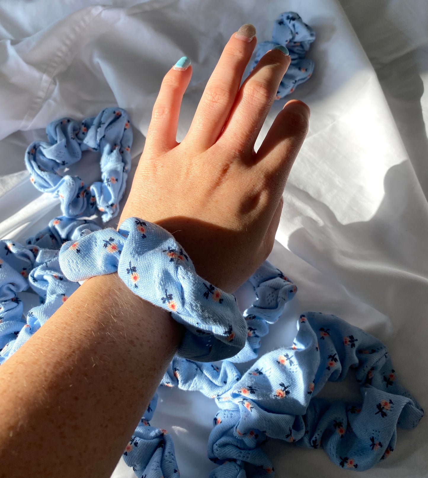 Forget Me Not - Scrunchie