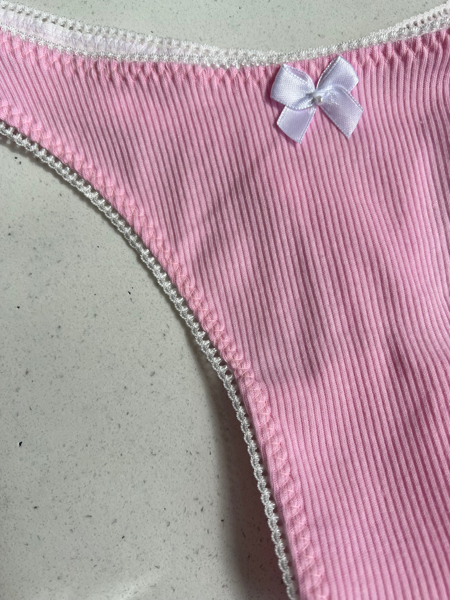 Pink Rib- Ivie Thong