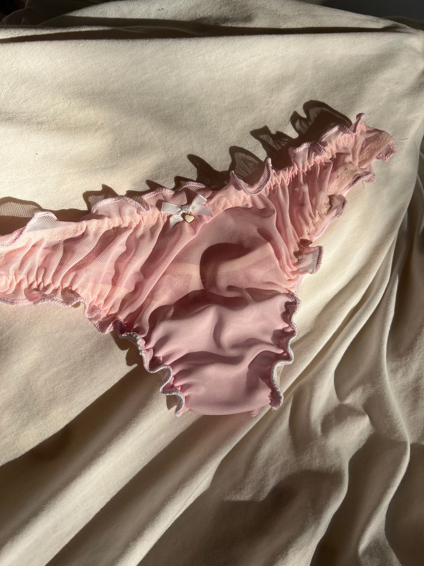 Marshmallow Ruffle Thong