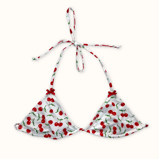 Cherries With Bows - Bikini Top