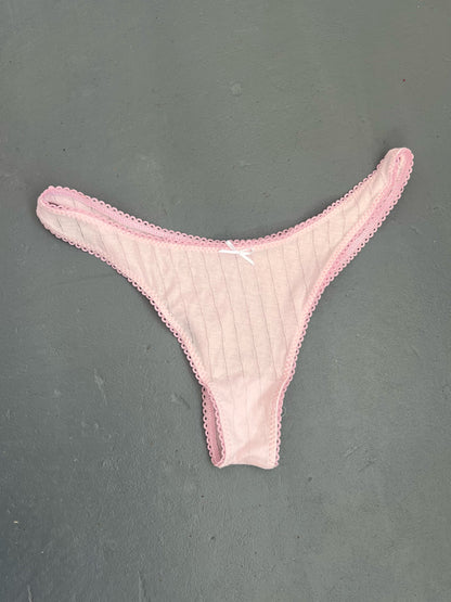 Pink Pointelle - Ivie Thong