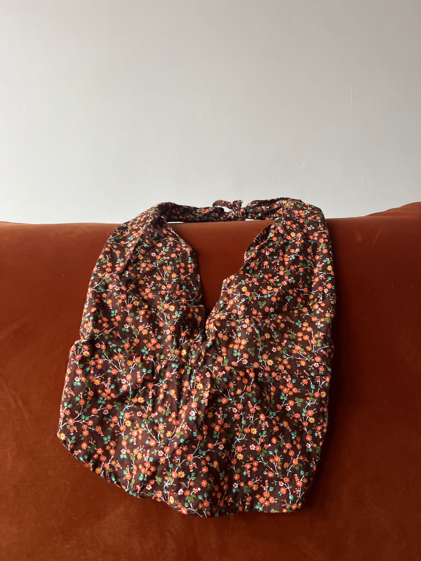 Brown Floral - Halter Neck - Sample Sale