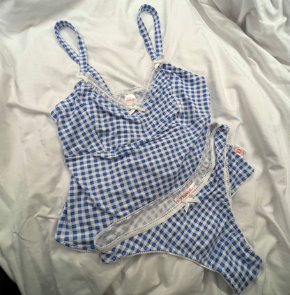 Blue Gingham - The Bella Top