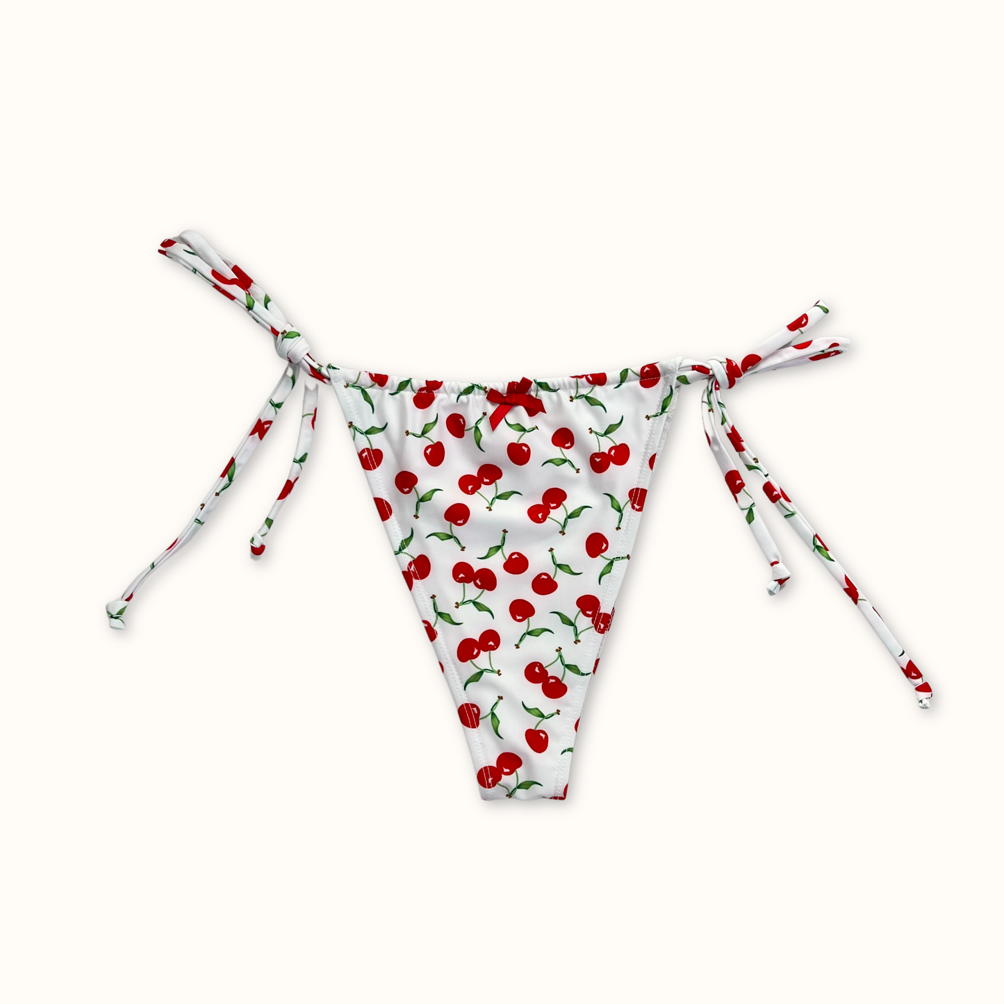 Cherries - Tied Bikini Bottoms