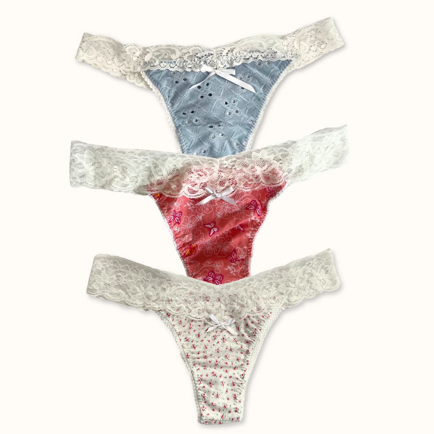 Pack of 3 Pre-Made Lace Intimates