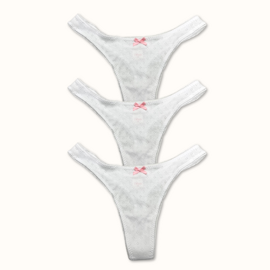 Pack of 3 Basic Ivie Thongs - Mix Colours