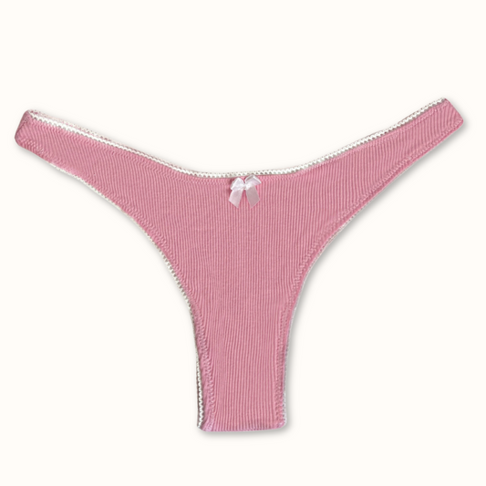 Pink Rib - Gracie Knicker