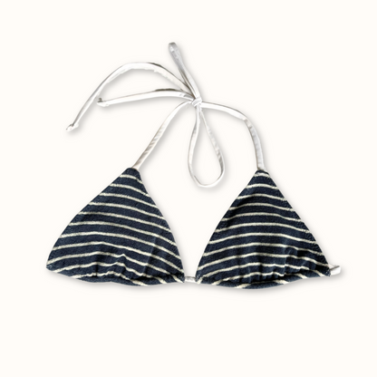 Navy Towelling - Bikini Top