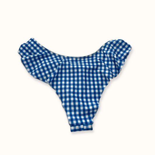 Blue Gingham - Frill Bottoms