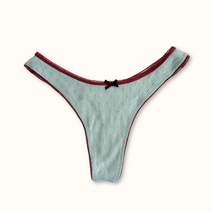 Blue Clouds Mauve elastic - Gracie Knicker